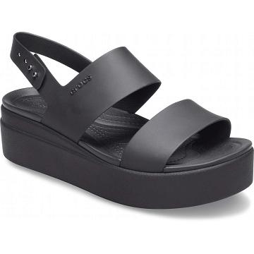 Crocs Brooklyn Low Kilklack Platform Clogs Dam Svarta Svarta | Sverige 0469QMAZ